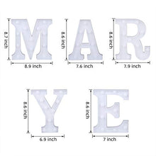 Load image into Gallery viewer, LED Light Up Letter, Valentine Gift - Light Up Marry Me Sign with Warm White LEDs - Proposal Sign, Will You Marry Me Sign, Wedding Sign, Engagement Sign, Romantic Proposal