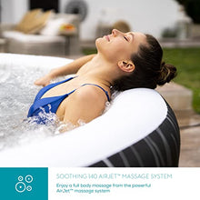 Load image into Gallery viewer, Lay-Z-Spa BW60059GB Hollywood Built in LED Light, 140 AirJet Massage System Inflatable Hot Tub with Freeze Shield Technology, 4-6 Person, Black spa design interiors