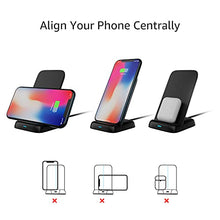 Load image into Gallery viewer, Amazon Basics 10W Qi Certified Wireless Charging Stand