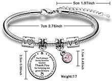Load image into Gallery viewer, AMZQ Teacher Bracelet Teacher Appreciation Gifts for Women Thank You Teacher Gifts Birthday Gifts for Teacher from Students