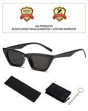 Load image into Gallery viewer, Dollger Square Cat Eye Sunglasses For Women Fashion Vintage Trendy Cateye Sunglasses For women Black
