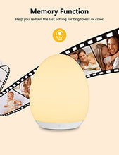 Load image into Gallery viewer, Night Lights for Kids Room, MediAcous Baby Night Light with 7 Colors Changing & Dimming Function, Rechargeable Kids Night Light with 1 Hour Timer & Touch Control, Up to 100H