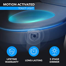 Load image into Gallery viewer, LumiLux Toilet Light with Motion Detection Sensor - 16-Color LED Bathroom Toilet Bowl Light (White)