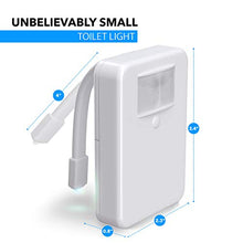 Load image into Gallery viewer, LumiLux Toilet Light with Motion Detection Sensor - 16-Color LED Bathroom Toilet Bowl Light (White)