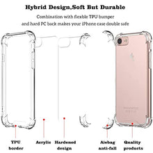 Load image into Gallery viewer, Hually Case for iPhone 7, iPhone 8 Case, iPhone SE 2022 Case, iPhone SE 2020 Case,Crystal Clear Shock-Absorption Protective Cover,Transparent TPU Anti-Scratch Case for iPhone 7/8/SE 2nd&3rd 4.7"