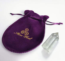 Load image into Gallery viewer, Healing Stone Wand of Clear Quartz Crystal Pointed & Faceted Prism Bar for Reiki Chakra Meditation Therapy Deco