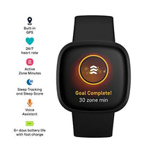 Load image into Gallery viewer, Fitbit Versa 3 Health & Fitness Smartwatch with GPS, 24/7 Heart Rate, Voice Assistant & up to 6+ Days Battery, Black/Black