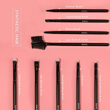 Load image into Gallery viewer, Amazon Brand - Eono Makeup Brushes 27Pcs Professional Premium Synthetic Makeup Brushes Sets for Foundation Blending Face Powder Blush Concealer Eye Cosmetics