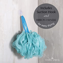 Load image into Gallery viewer, Recycled Shower Bath Loofah, Body Brush, Pouf Sponge, Exfoliating Bath Scrunchie, Multi pack Bathroom Puff, Eco toiletries, Foam balls (Ocean Blues)