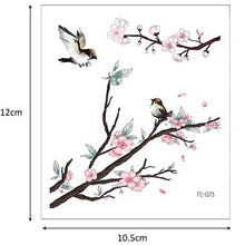 Load image into Gallery viewer, 12 Sheets Cherry Blossoms Temporary Tattoo Sticker for Women Body Art in Spring Summer