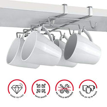 Load image into Gallery viewer, Metaltex Shelf Mug Holder, Polytherm Coated, Silver, SpiderMug