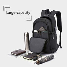 Load image into Gallery viewer, Anti-Theft Laptop Backpack,Business Travel Backpack Bag with USB Charging Port Lock,Water Resistant College School Computer Rucksack Work Backpack for Mens Womens Fits 15.6 Inch Laptop-Black