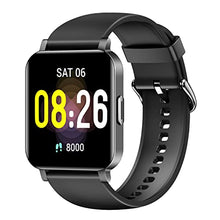 Load image into Gallery viewer, Kfit Smart Watch Compatible with iPhone and Android Phones, Fitness Watch with Heart Rate & Sleep Monitor, IP68 Waterproof Fitness tracker for Women Men, Black