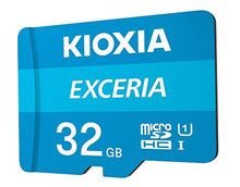 Load image into Gallery viewer, KIOXIA 32GB EXCERIA microSD Memory Card U1 Class 10 100MB/s Max Read Speed, Full HD Video Recording