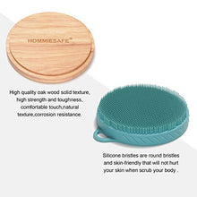 Load image into Gallery viewer, Body Brush for Wet or Dry Brushing - Soft Silicone Shower Brush Body Wash Bath Exfoliating Skin Massage Scrubber, Dry Skin Brushing Palm-sized Loofah, Fit for Sensitive and All Kinds of Skin (Green)