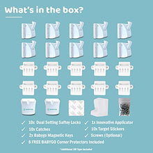 Load image into Gallery viewer, BABYGO® Magnetic Child Safety Locks Cupboard, Cabinet & Drawer Lock, (10 Premium Locks, 2 Keys & 8 Free Corner Protectors) 30 Second Easy Install, No Screws, Protect Kids & Baby Proof Your Home!