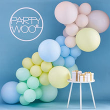 Load image into Gallery viewer, PartyWoo Pastel Balloons, 48 pcs Pastel Yellow Balloons, Pastel Pink Balloons, Pastel Blue Balloons, Mint Balloons, Balloons Pastel for Rainbow Birthday Decorations, 8 Jumbo Pastel Balloons Included
