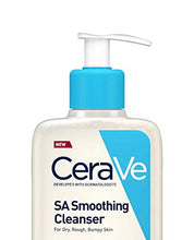 Load image into Gallery viewer, CeraVe SA Smoothing Cleanser for Rough and Bumpy Skin 236 ml with Salicylic Acid and 3 Essential Ceramides
