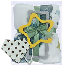 Load image into Gallery viewer, Wocharm Baby Milestone Mat Blanket Photo Prop with Floral Numbers Newborn Boy Girl Gift(Star&Moon)