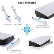 Load image into Gallery viewer, Horizontal Stand Compatible with PS5 Disc & Digital Edition Console, Base Stand Holder for PS5 Accessories with Anti-Slip Mads Compatible with PS5 Disc & Digital Editions Console