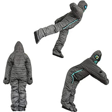 Load image into Gallery viewer, YLWJ Sleeping Bag with Arms and Legs Camping 0 Degree Sleeping Bag Wearable Lightweight Waterproof Warm & Cold Weather - 5℃/5℃ for Adults & Kids