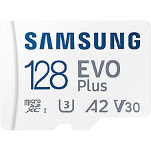 Load image into Gallery viewer, 128GB Evo Plus Micro-SD Memory Card for Samsung Tab S7, S7+, S7 FE, Tab S6 lite, A7, A7 lite, Tab A8 Tablet PC + Digi Wipe Cleaning Cloth