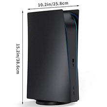 Load image into Gallery viewer, Benazcap PS5 Faceplates Cover Case Black Replacement Plate for Playstation 5 Standard, Hard Shockproof Side Plates Shell Case Skin for PS5 Disc Version Console - Matte Black