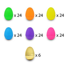 Load image into Gallery viewer, 144 Pieces 2 3/8" (6cm) Easter Eggs + 6 Golden Eggs for Filling Specific Treats, Easter Theme Party Favor, Easter Eggs Hunt, Basket Stuffers Filler, Classroom Prize Supplies by Joyin Toy