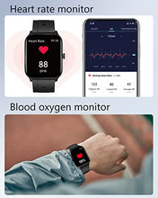 Load image into Gallery viewer, GRV Smart Watch,Fitness Watch with Heart Rate,Blood Oxygen,Sleep Monitor,1.69" Touch Screen IP68 Waterproof Smartwatch,Step Counter Watch,Customized Watch Face for Women Men for iOS Android