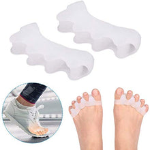 Load image into Gallery viewer, Toe Separators for Overlapping Toes, Gel Toe Straightener Bunion Corrector, Toe Spacers for Hallux Valgus, Crooked Toes Yogis Dancers or Runners