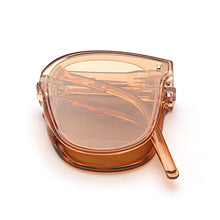 Load image into Gallery viewer, 2022 Trendy Sunglasses for Women Men Polarized Foldable Round Chic Retro Sun glasses UV400 Protection Eyeglasses Fashion Unisex Sunglasses (Coffee)
