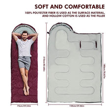 Load image into Gallery viewer, Sleeping Bag, Portable Lightweight 3-4 Season Sleeping Bags with Zippered Holes for Arms and Feet, Wearable Envelop Sleeping Bag for Adults Kids Camping, Hiking, Traveling
