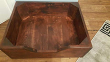 Load image into Gallery viewer, Rustic Dog Bed made in UK from reclaimed pallet wood.