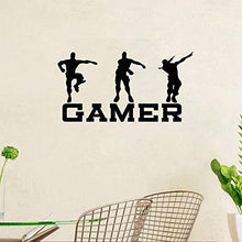Load image into Gallery viewer, Quanyuchang Gamer Wall Decal, Game Wall Stickers Murals, Vinyl Art Design Gamers World Wall Decor for Teen Kids Boys Bedroom Playroom Home Decoration Wallpaper