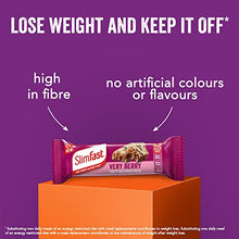 Load image into Gallery viewer, SlimFast Tasty Balanced Meal Bar, 23 Vitamins and Minerals, High in Protein, Very Berry Flavour, 16 x 60 g Multipack