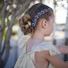 Load image into Gallery viewer, Wedding Hair Accessories Bridal Rhinestone & Pearl Flower Hair Pins U Shaped Crystal Hair Grips Hair Clips for Bridesmaid,Women,Girls,Kids Bobby Pins for Braids,Thick Hair(40PCS/Blue)