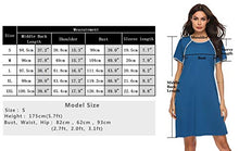 Load image into Gallery viewer, Sykooria Women's Maternity Nightdress Breastfeeding Nightwear Short Sleeve Nursing Nightgown Button Down Sleep Shirt V Neck Pajama Tops Soft Loungwear for Pregnant Women