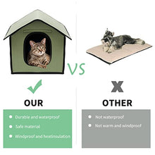 Load image into Gallery viewer, Pet Outdoor House, Waterproof Cat House Dog House Pet Outdoor Cat House, Outdoor Rainproof Dog House Cat House Villa Tent Collapsible Pet Shelter Foldable Pet Shelter Feral Cat House Pet Shelter