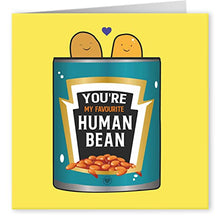 Load image into Gallery viewer, Cult Kitty - To My Fave Human Bean - Birthday Card for Her or Him - Girlfriend Anniversary Card - Boyfriend Anniversary Card - Mothers Day Card for Mum - Wedding Anniversary Cards for Husband or Wife