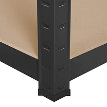 Load image into Gallery viewer, Yaheetech Heavy Duty 5 Tier Garage Shelving Units Metal Storage Shelves Shed Utility Rack,180cm x 90cm x 60cm,175KG Per Shelf,Black