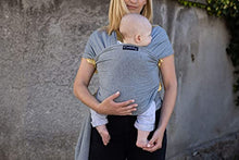 Load image into Gallery viewer, CuddleBug Baby Wrap Sling + Carrier - Newborns & Toddlers up to 36 lbs - Hands Free - Gentle, Stretch Fabric - Ideal for Baby Showers - One Size Fits All (Grey)