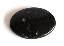 Load image into Gallery viewer, Stone of Protection - Reiki Healing Energy Charged Small Black Tourmaline Crystal Palm Stone Cabachone (3 x 4 cm Approx)
