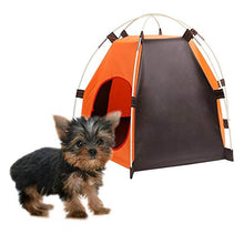 Load image into Gallery viewer, OUGE Portable Folding Dog Tent Cat House Bed, Outdoor Waterproof Animals Shelter Wigwam, Summer Beach Sunscreen Rabbit,Travel Camping pet Cage in Car, Door Entrance size 20 * 24 cm
