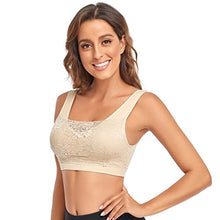 Load image into Gallery viewer, Litthing Women Sports Bra Seamless Comfortable Soft Breathable Ladies Lace Bras Removable Padded Tops Push up Underwear Packs for Yoga Fitness Exercise