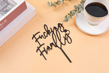 Load image into Gallery viewer, LOVENJOY Funny Finally Cake Topper for Wedding Brial Shower Cake Decoration Supplies, Gift Boxed