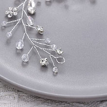 Load image into Gallery viewer, Unicra Bride Wedding Hair Vine Silver Flower Hair Accessories Crystal Bridal Headpiece Rhinestones Hair Wear for Women and Girls