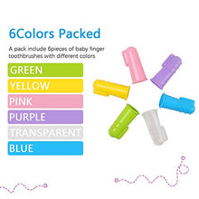 Load image into Gallery viewer, Vicloon silicone toothbrush baby, 6 Pack Finger Brush with Clear Case Set Food Grade Tooth Cleaner Oral Massager for Infant &Toddlers