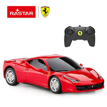 Load image into Gallery viewer, RASTAR Remote Control Ferrari Car, 1:24 Ferrari 458 Italia Remote Control Car, Red Ferrari Toy