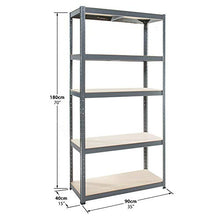 Load image into Gallery viewer, Heavy Duty 5 Tier Racking Shelf Garage Shelving Storage Shelves Unit (180x90x40cm) by Crystals®
