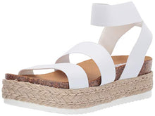 Load image into Gallery viewer, Steve Madden Women's Kimmie Espadrille Wedge Sandal, White, 4 UK